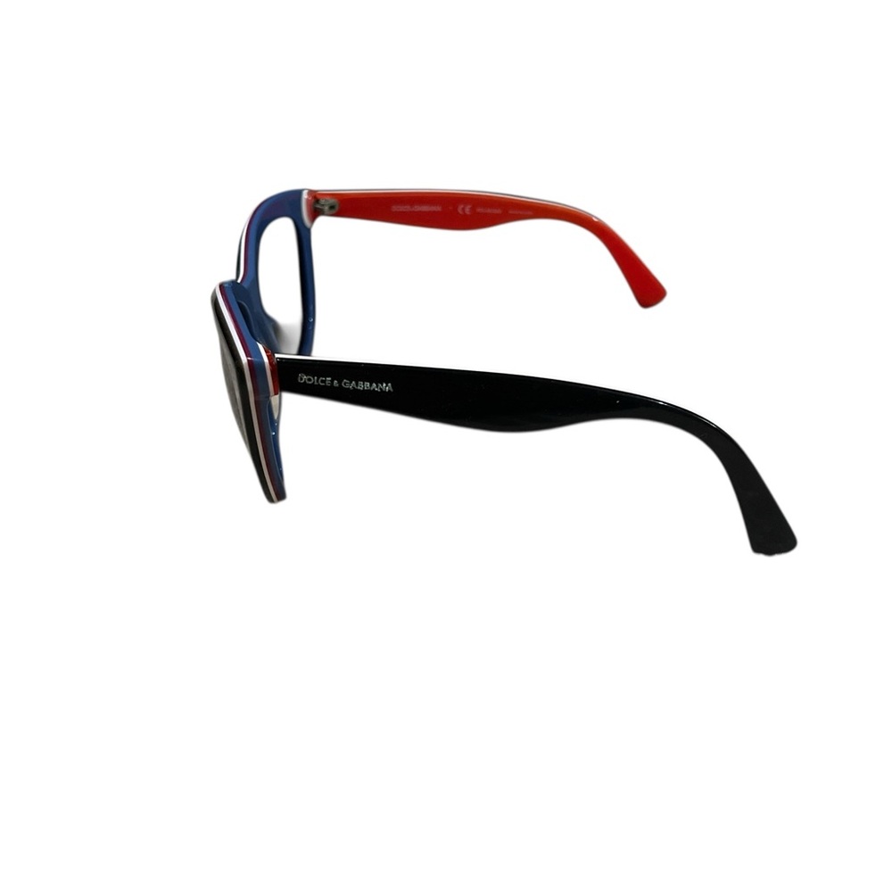 Dolce & Gabbana Black Sunglasses with Red Temple Accents - Picture 2 of 5